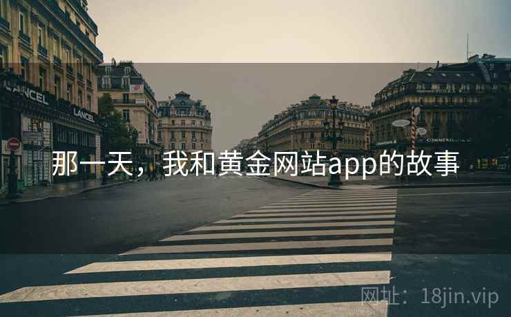 那一天，我和黄金网站app的故事