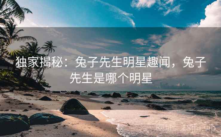 独家揭秘：兔子先生明星趣闻，兔子先生是哪个明星